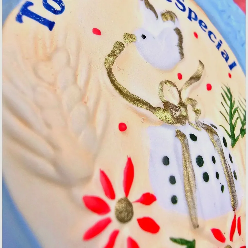 Vtg 80s Russ Berrie Christmas Keepsakes Someone Special Snowflake Ornament 2864